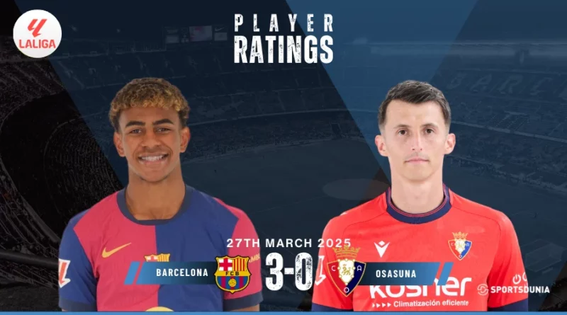 Barcelona vs Osasuna Player Ratings | La Liga, 2025