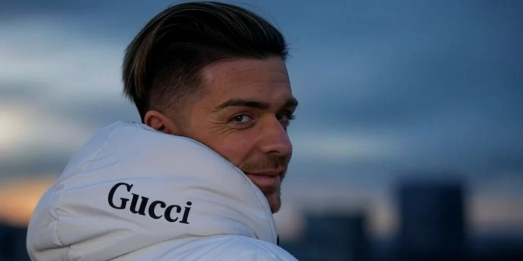 Jack Grealish in a Gucci sweatshirt (Source: Official X Account of @AgentsFC)