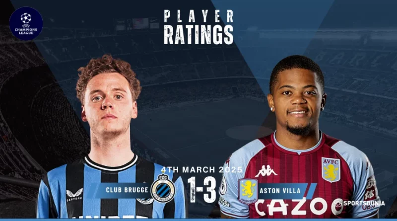 Club Brugge vs Aston Villa Player Ratings