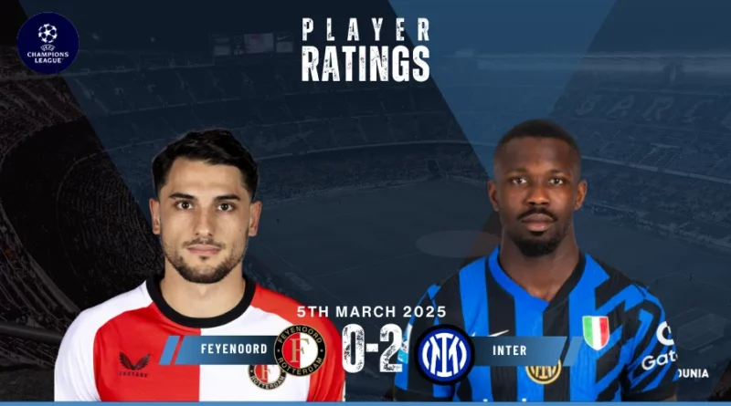 Feyenoord vs Inter Milan Player Ratings
