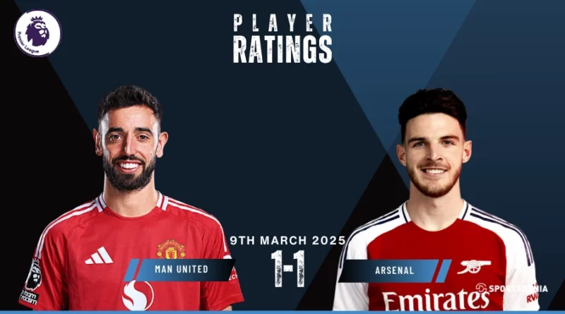 Manchester United vs Arsenal Player Ratings