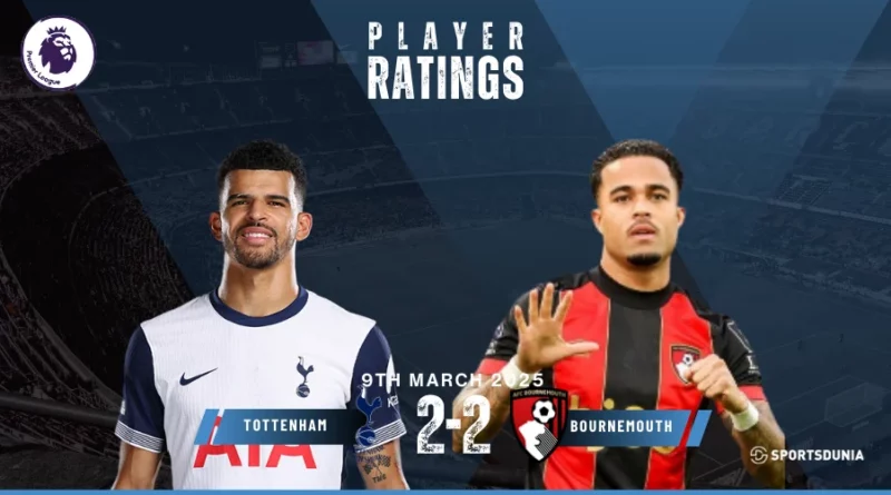 Tottenham vs Bournemouth Player Ratings