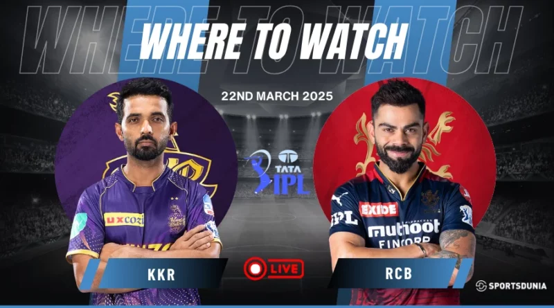 Where to watch KKR vs RCB