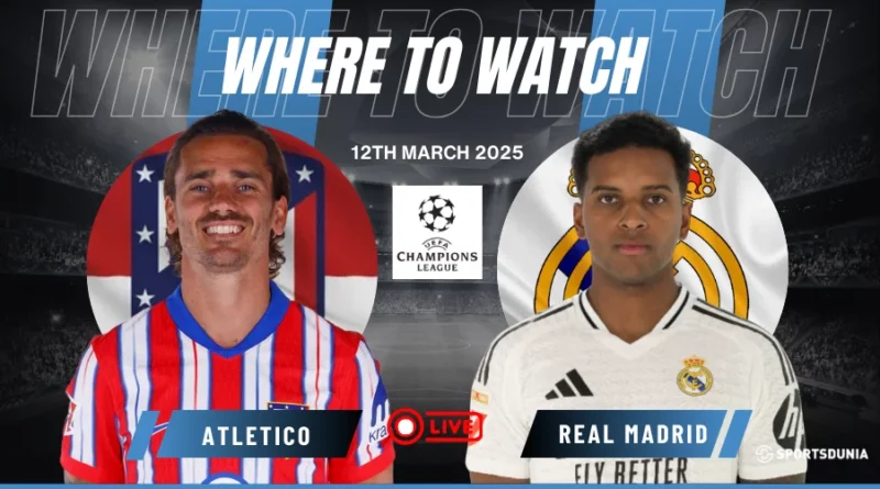 Where to watch Atlético Madrid vs Real Madrid in Champions League for free?