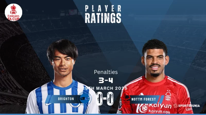 Brighton vs Nottingham Forest Player Ratings