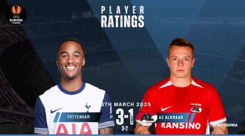 Tottenham Hotspur vs AZ Alkmaar Player Ratings