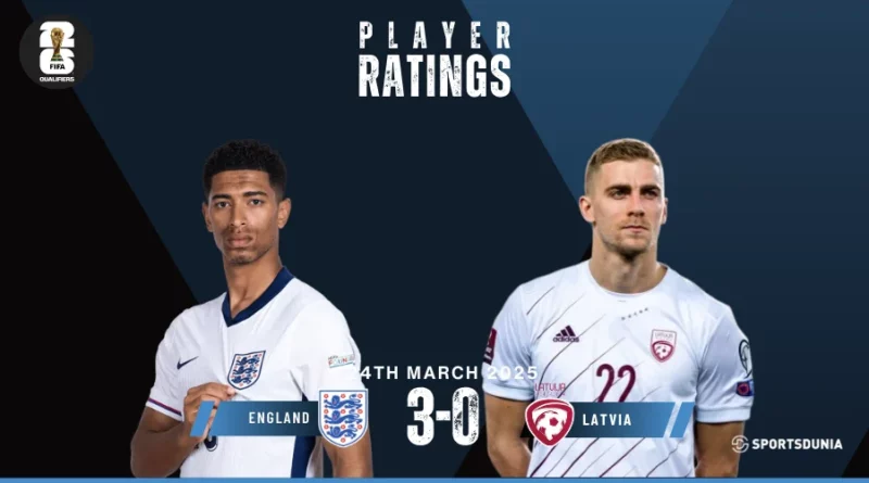 England vs Latvia Player Ratings