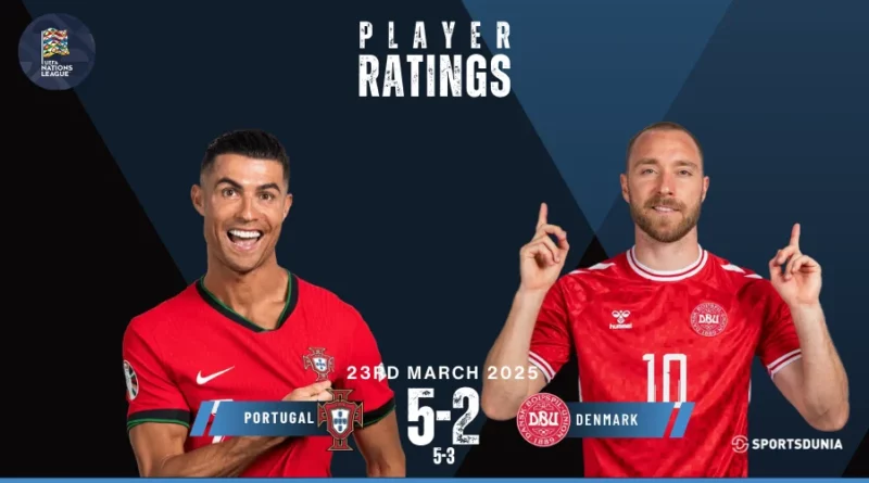 Portugal vs Denmark Player Ratings