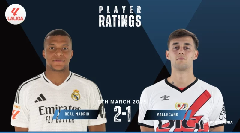 Real Madrid vs Rayo Vallecano Player Ratings