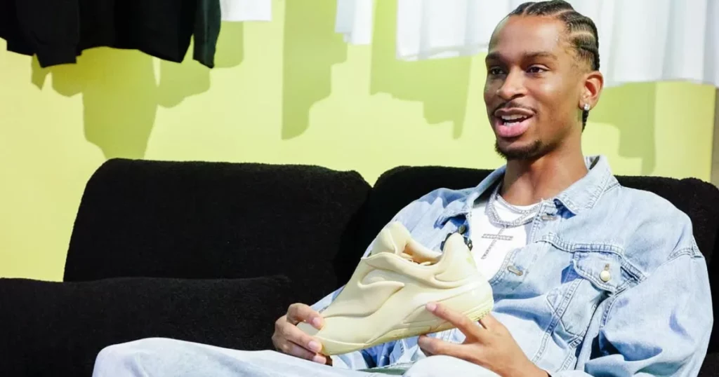 Shai Gilgeous-Alexander with his signature shoe SHAI 001