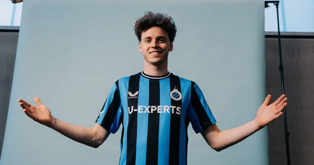 Club Brugge's scorer Maxim De Cuyper