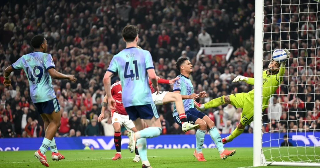 David Raya saves the day for Arsenal with a fantastic reaction save deep in added time