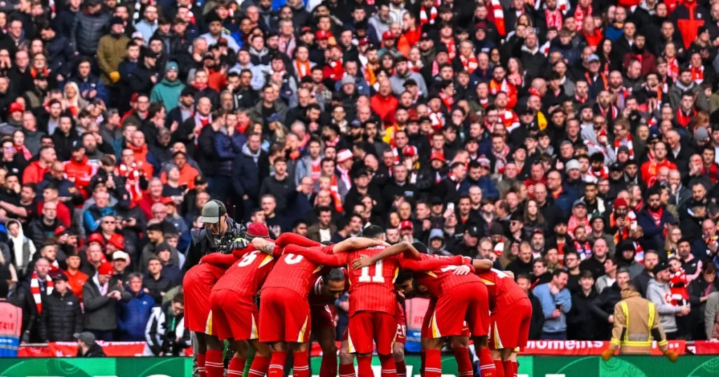 Liverpool Team Players in a Group Hurdle
