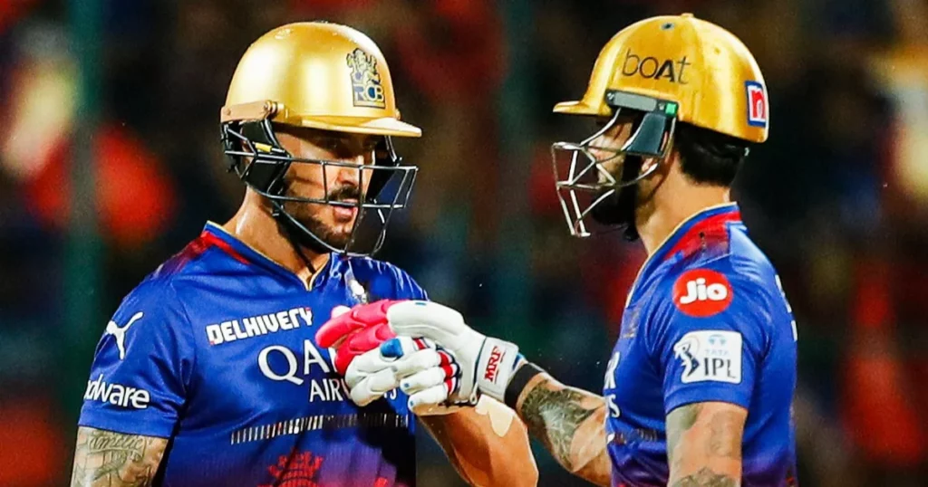 Virat Kohli and Faf du Plessis 