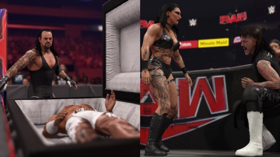 WWE 2K24 (L) vs 2K25 (R)