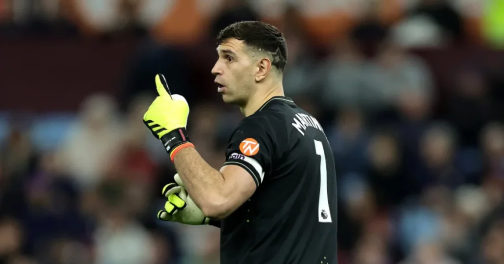 Emiliano Martinez of Aston Villa