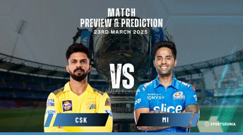 CSK vs MI Match Prediction