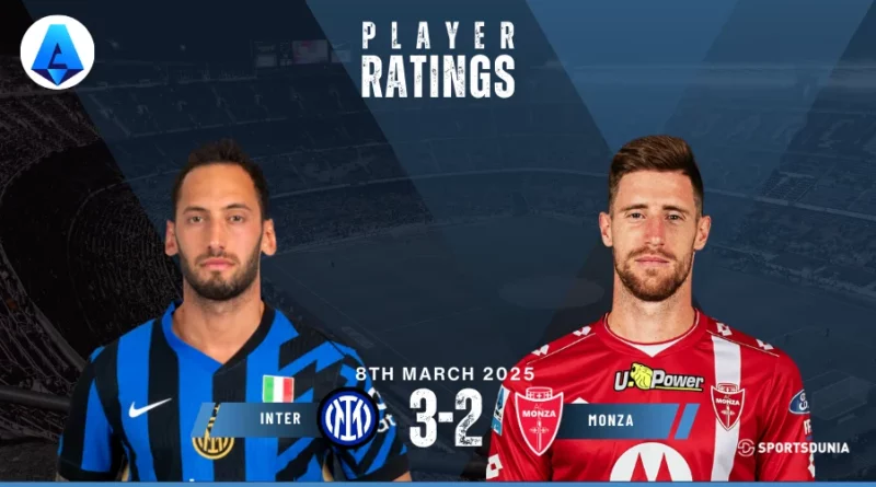 Inter vs Monza Player Ratings