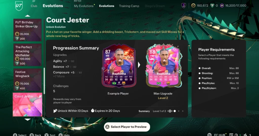 EA FC 25 Court Jester Evolution
