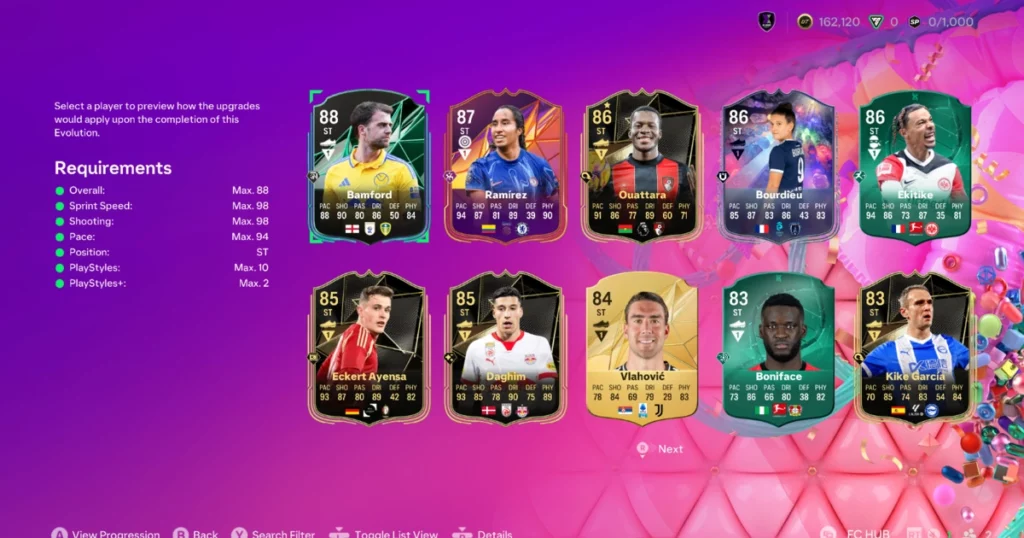 EA FC 25 Versatile Goal Scorer Evolution