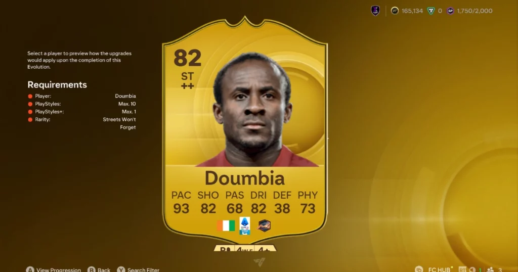 Doumbia's Streets Won't Forget Evolution Requirements