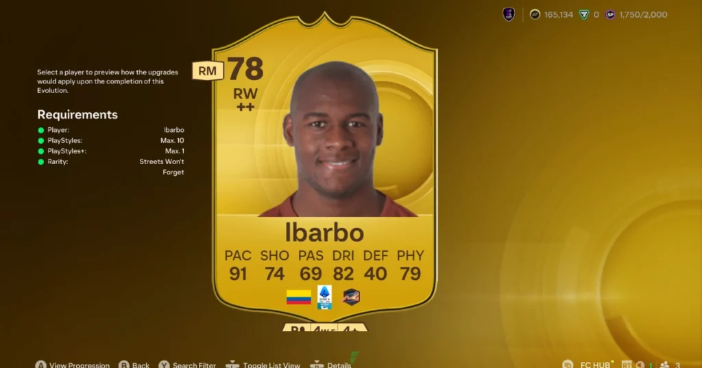 Ibarbo's Streets Won't Forget Evolution Requirements