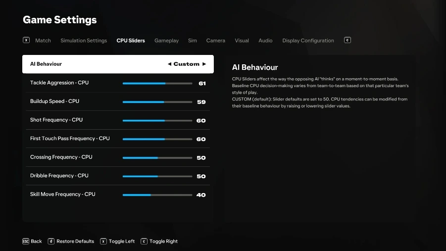 EA FC 25 Sliders