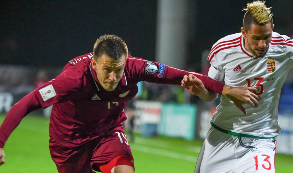 Latvian Centre Back Jagodinskis (Credits /fifa.com)