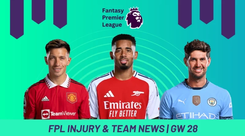 Fantasy Premier League GW 28 Key Injury Updates