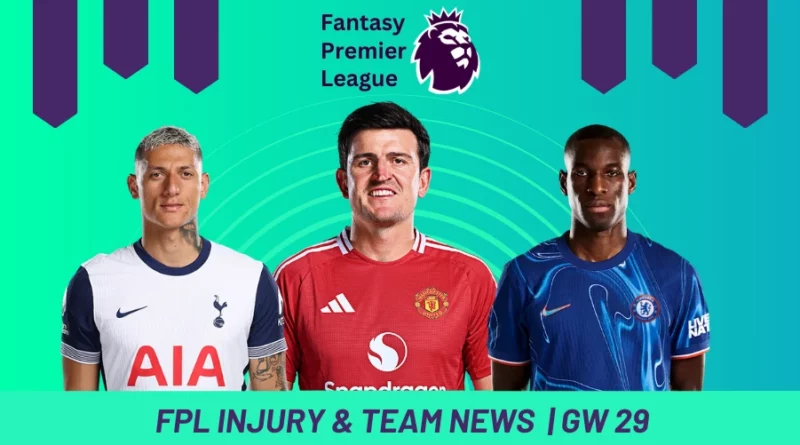 Fantasy Premier League GW 29 Key Injury Updates