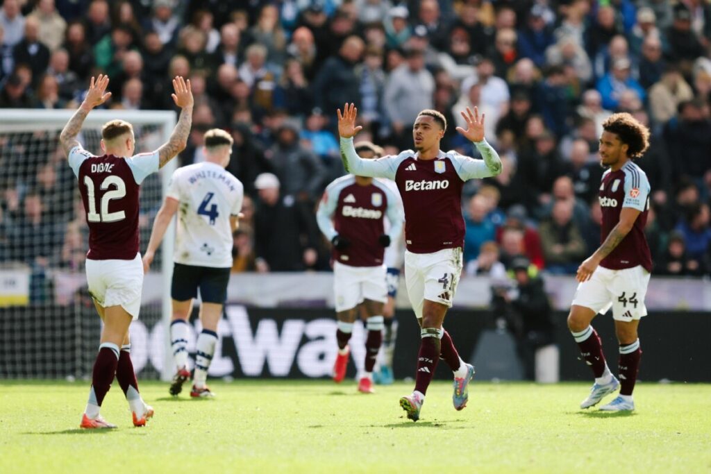 Jacob Ramsey celebrates for Aston Villa (Image credit: Aston Villa | X)