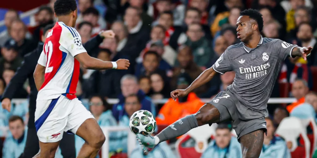 Vinicius in action against Timber