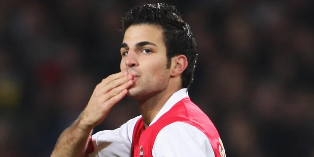 Cesc Fabregas on the field for Arsenal
