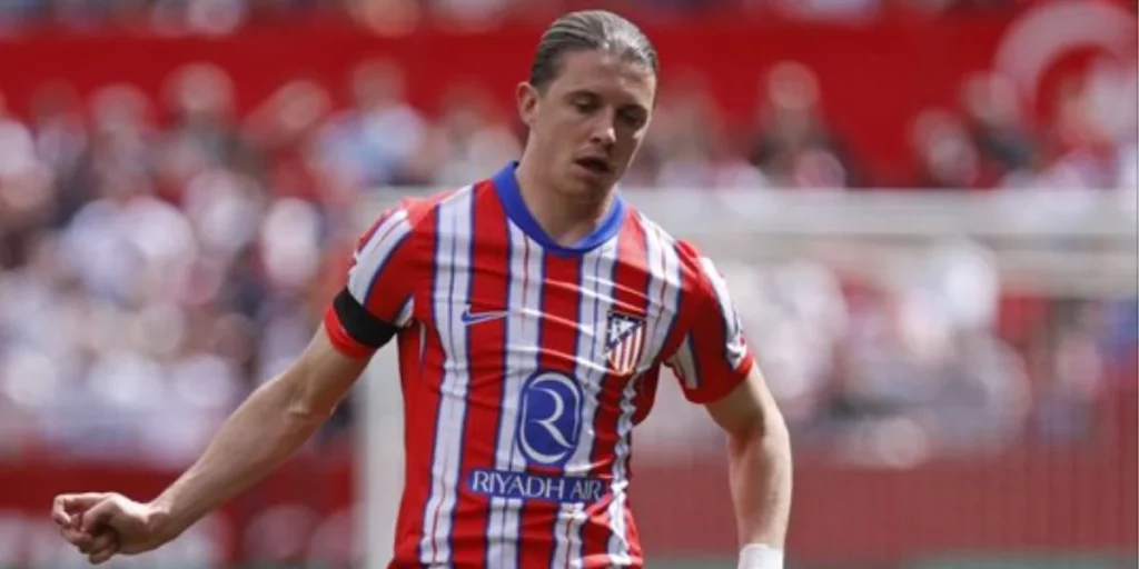 Conor Gallagher in action for Atletico Madrid