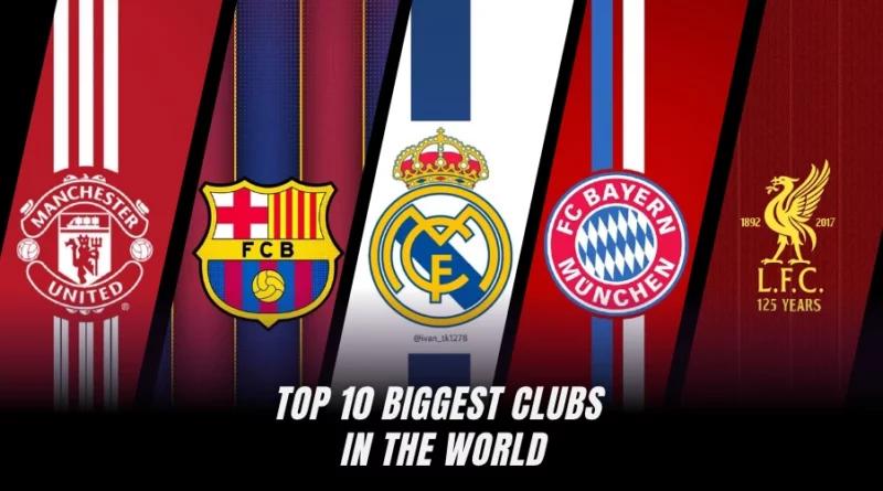 Top 10 Biggest Football club in the world