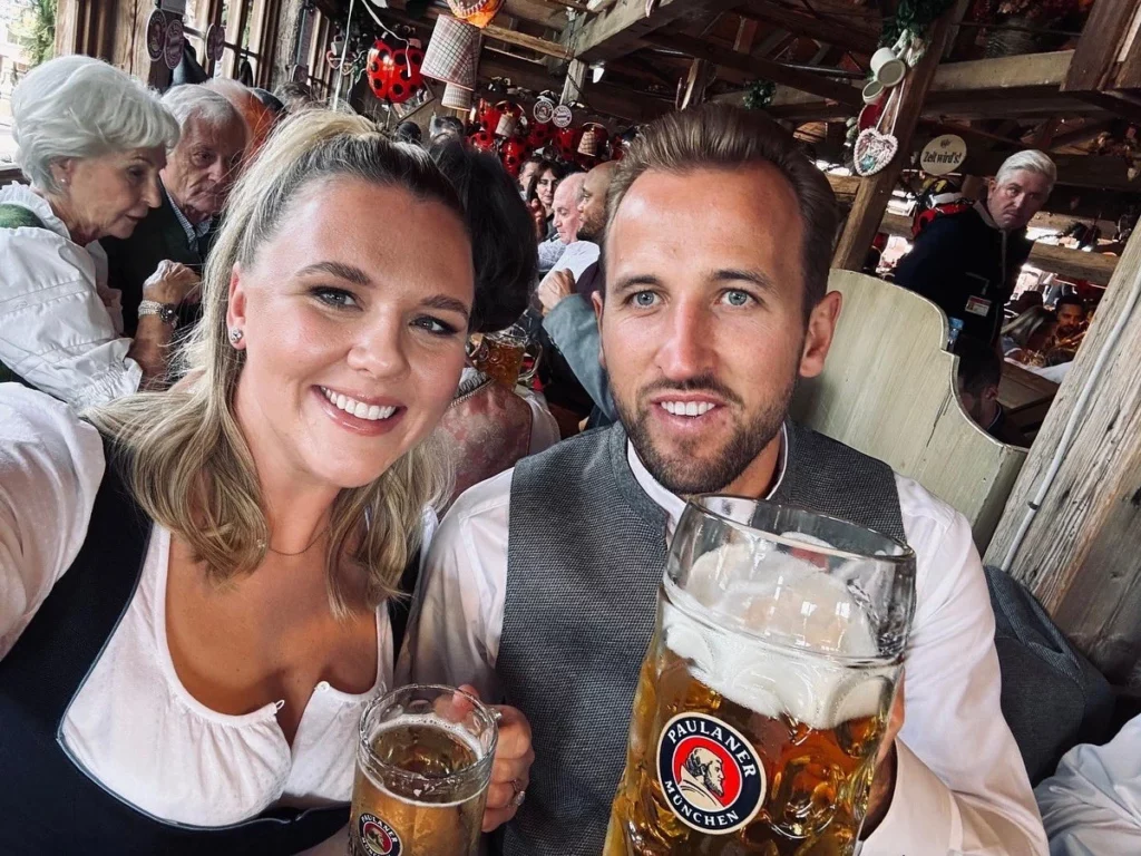 Harry Kane and wife Katie Goodland