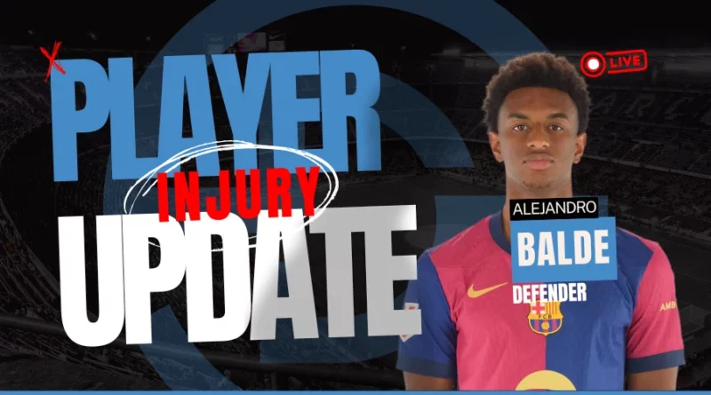 Alejandro Balde Injury Update