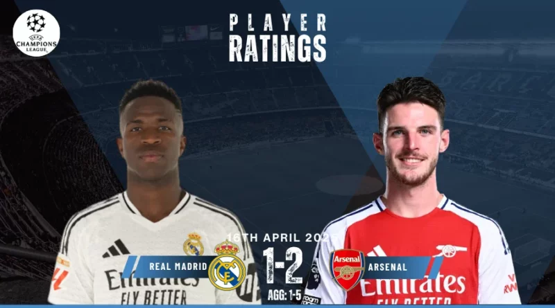 Real Madrid vs Arsenal Player Ratings