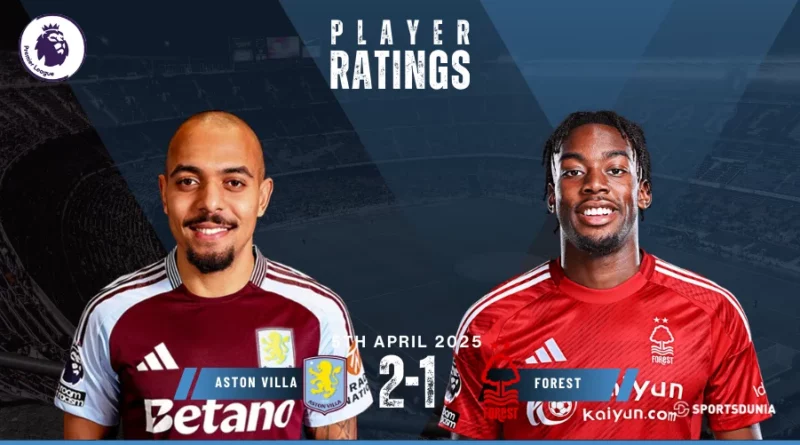 Aston Villa vs Nottingham Forest Player Ratings