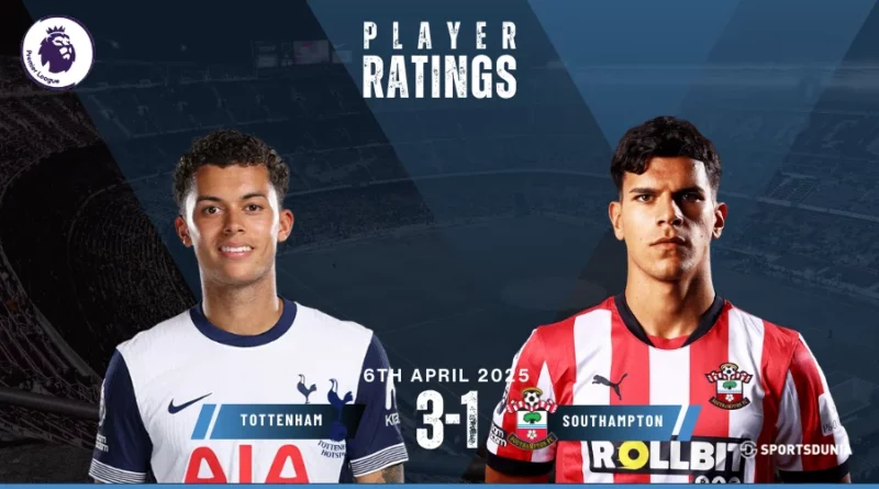 Tottenham vs Southampton Player Ratings