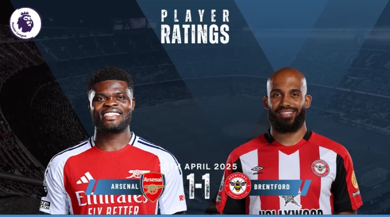Arsenal vs Brentford Player Ratings
