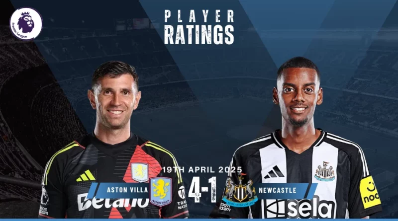 Aston Villa vs Newcastle United Player Ratings