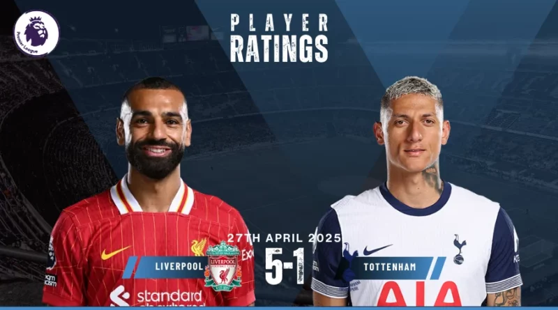 Liverpool vs Tottenham Hotspur Player Ratings