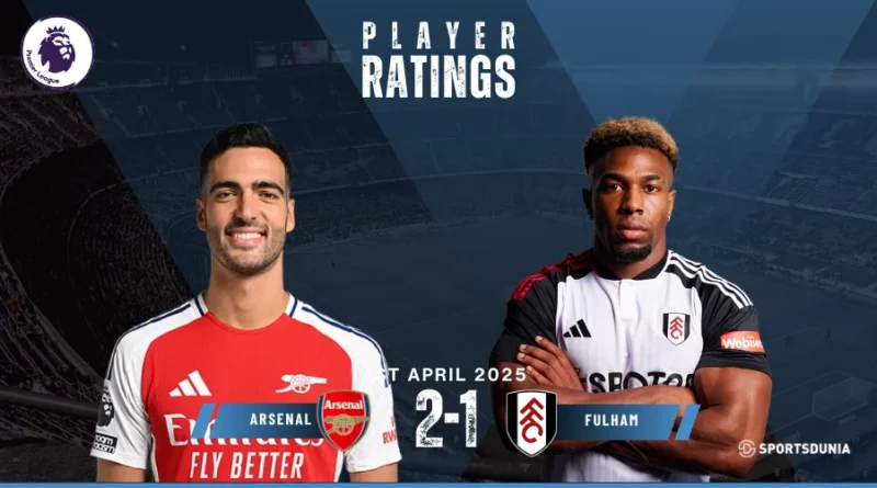 Arsenal vs Fulham Player Ratings | Premier League, April 2025