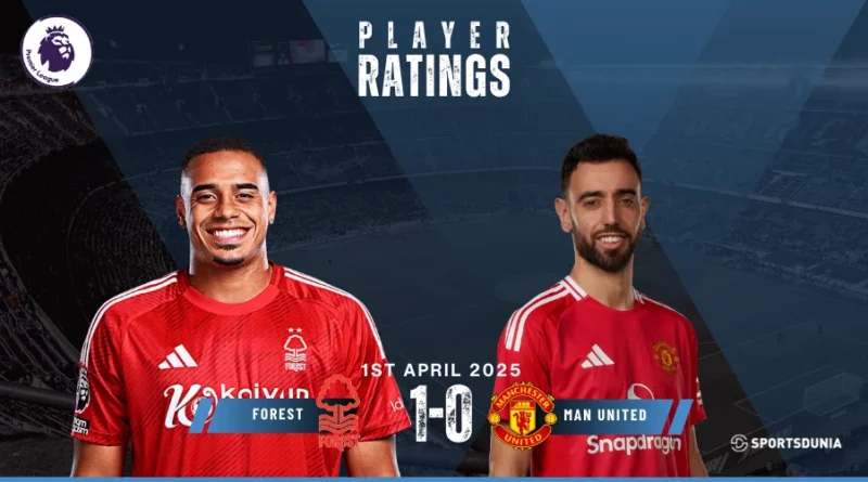 Nottingham Forest vs Manchester United Player Ratings