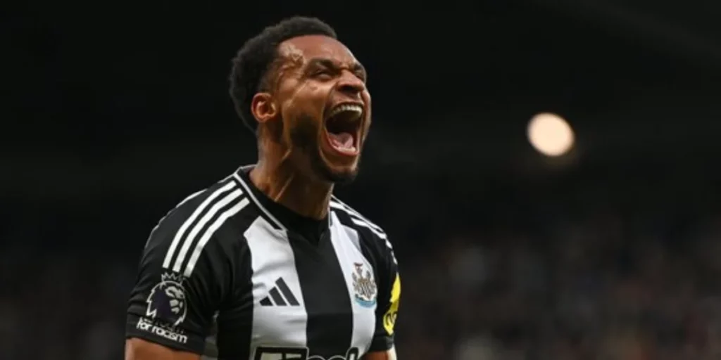 Jacob Murphy celebrating his goal (Image Credits: X/@NUFC)