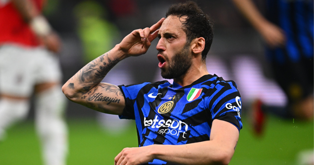 Hakan Calhanoglu in action for Inter Milan (Image credit: Inter |X)