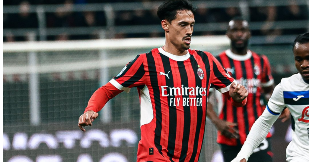 Tijjani Reijnders in action for AC Milan. (Image Source- X/ ACMIlan)