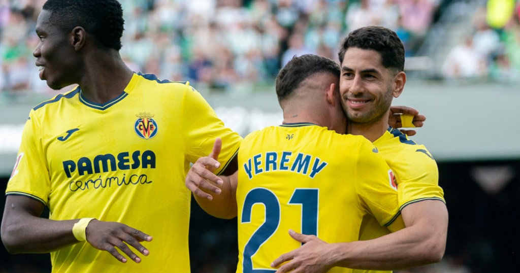 Ayoze Perez celebrates his goal (Image credit: Villarreal |X)