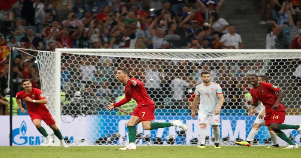 Cristiano Ronaldo Celebrates In Style After Scoring A Goal For Portugal (Image Credit: Official X Account Of Portugal Football Team)